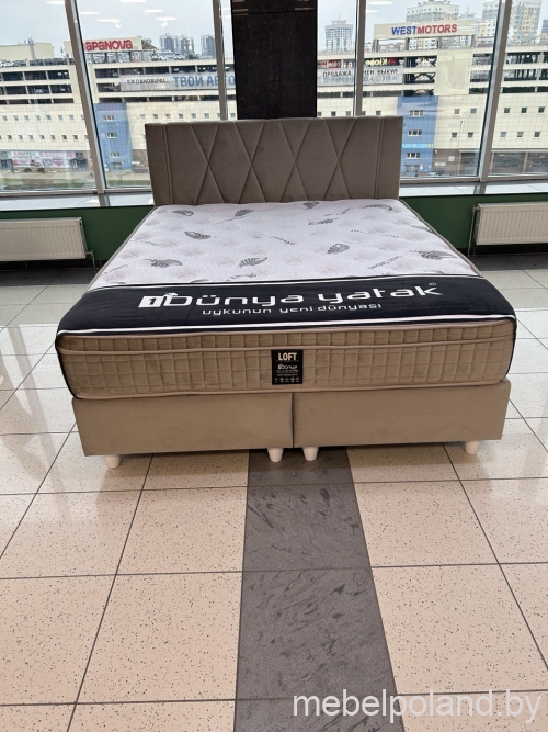 Кровать "LOFT" Dünya Yatak Турция (с матрасом и коробом для хранения)  